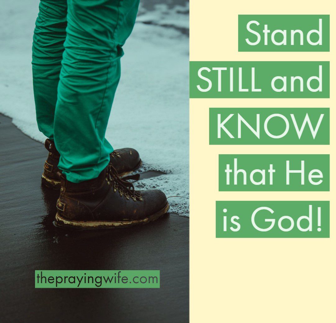I will stand firm in my confidence in you Abba Father. Thank you for working as I stand still and recognize your goodness!