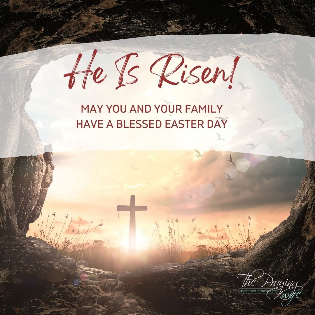 The tomb is empty! Death, hell & the grave have been defeated! Because He lives, we can have life more abundantly! Happy Resurrection Sunday!! 🙏