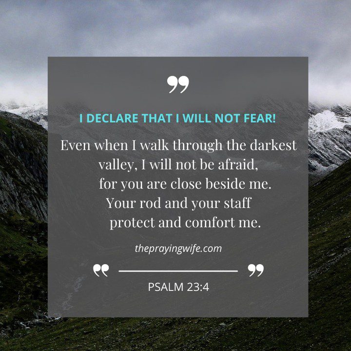 I declare that I will not fear! 🙏