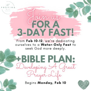 3 Day Fasting Prayer The Praying Wife
