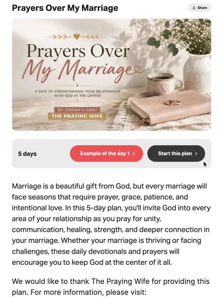 Prayers Over My Marriage 1 PrayersOverMarriage website