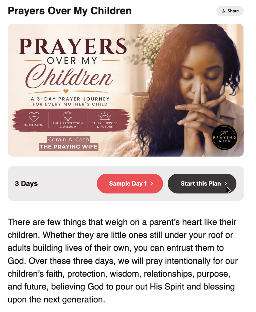 Prayers OVer My Children 2 PlanScreenshotpng